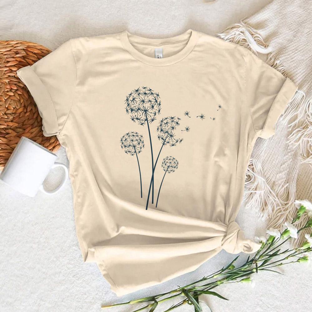 Dandelion tshirts Women Japanese t shirt girl designer clothes