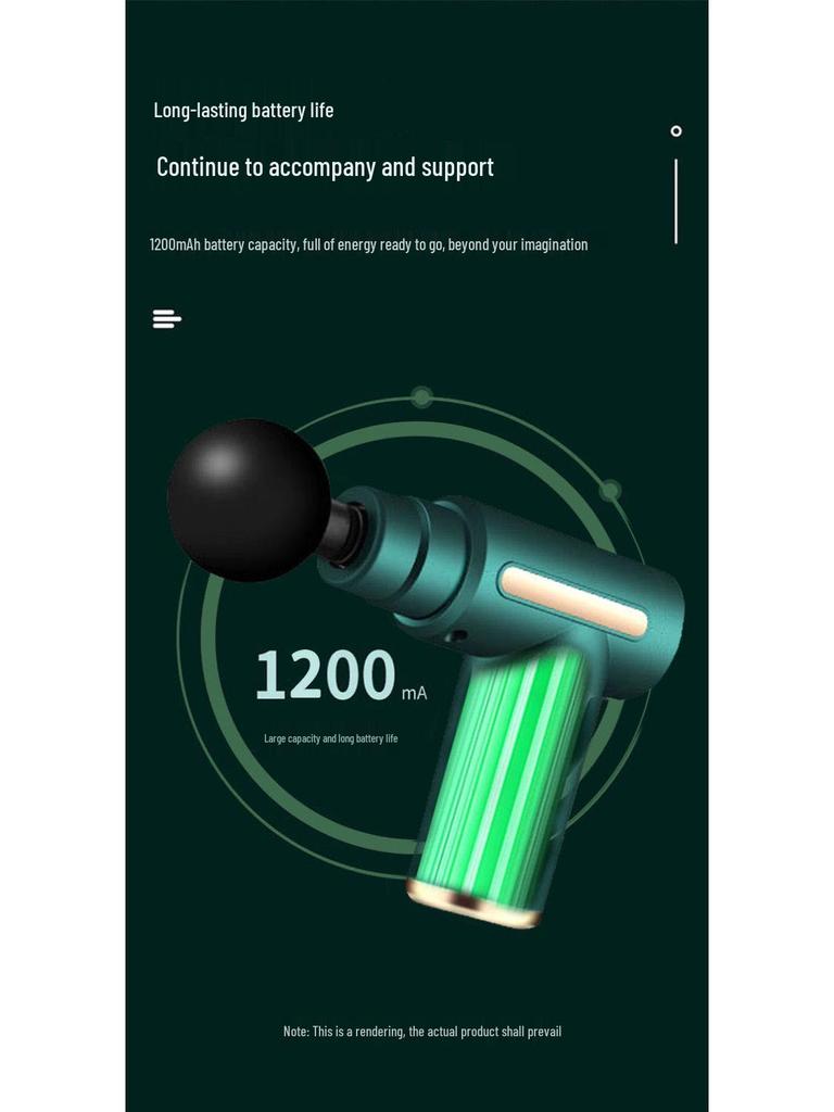 Электрический мини-массажный пистолет для расслабления мышц и облегчения боли в шее