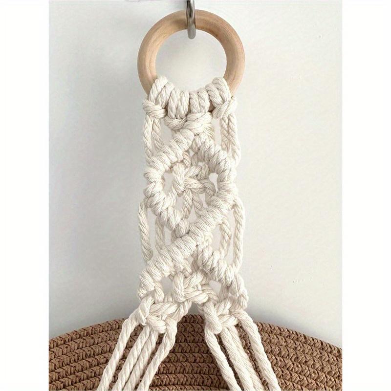 1 шт./1 комплект Макраме Деревянная Подставка для Шляп Плетеная Подставка для Шляп Ручной Работы Органайзер для Шляп Настенные Полки Подставка для Ковбойских Шляп для Бейсбола Общежития Кабинета Над Дверью