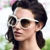 Cool Trendy Oversized Half Frame Sunglasses Summer Women Retro UV400 Sun Glasses