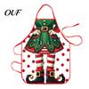 Festive Baking Apron for Family Christmas Funny Elf Apron, Waterproof Stain Resistant Kitchen Adjustable Holiday Party Costume Accessory Neck