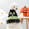 Soft Dog Halloween Dress Comfortable Puppy Sweatshirt Dog Lace Skirt  For Small Dogs Cats
