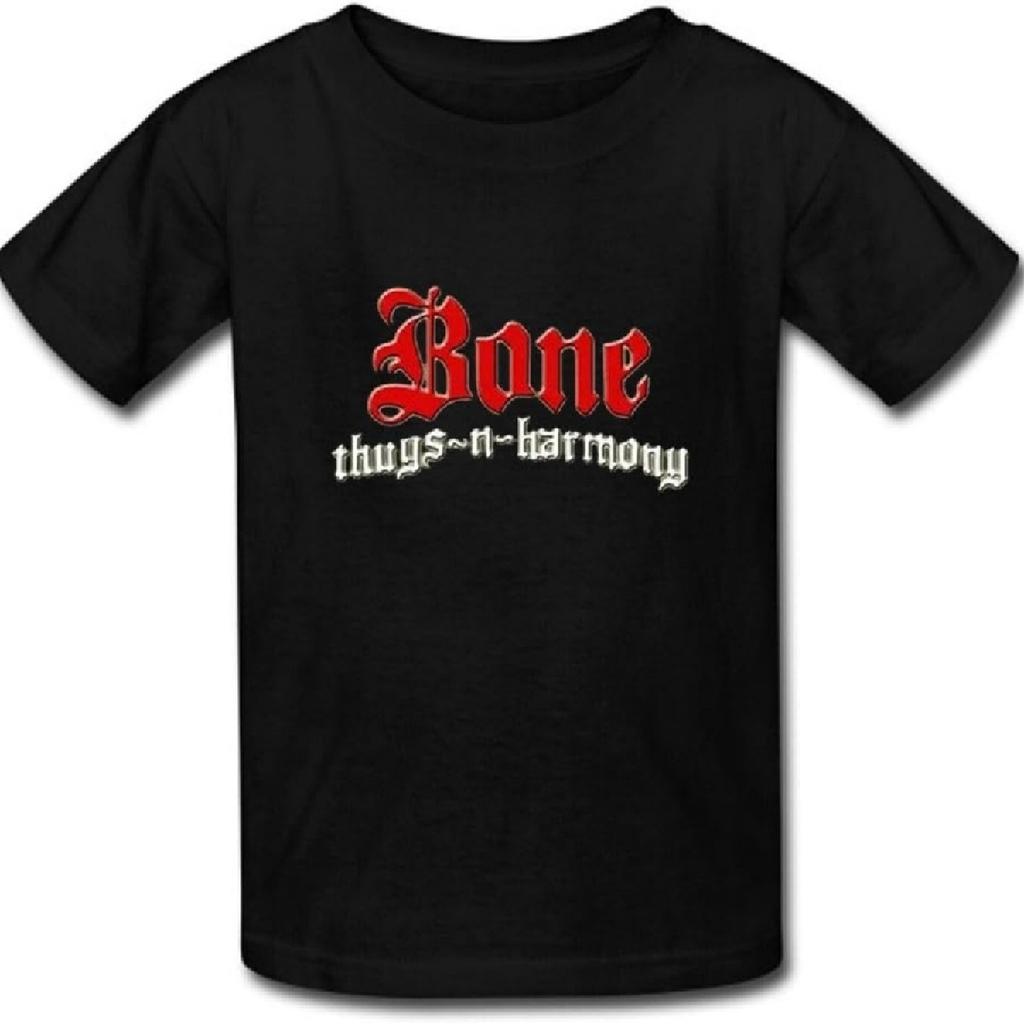 Мужская футболка с принтом Bone Thugs N Harmony на заказ, хлопок, короткая футболка, US XXL, черная