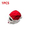 1/2 шт. Мультяшный чехол для мотоциклетного шлема Плюшевый Рождественский чехол для шапки Санта-Клауса Украшения Реквизит для косплея Мотоциклетные аксессуары