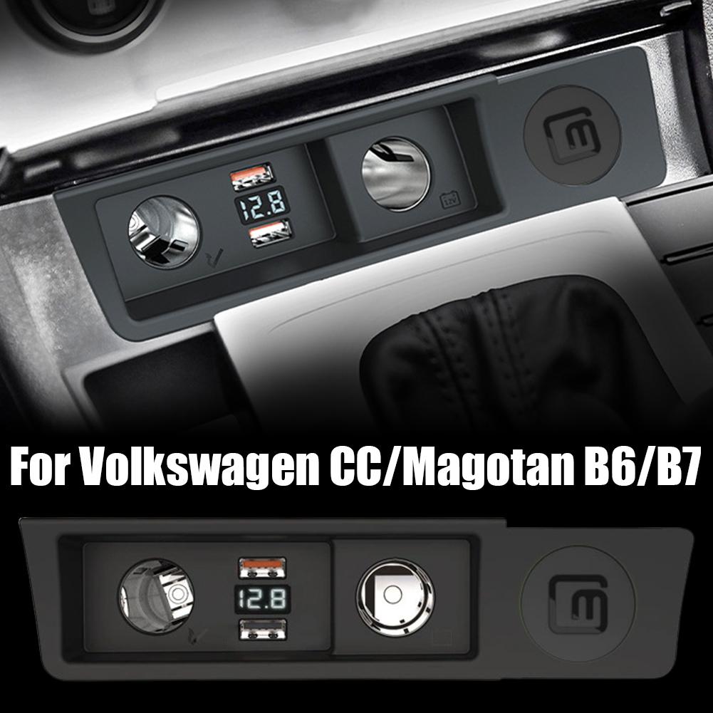 For Volkswagen CC, Magotan B6/B7 Car Charger USB Fast 3.0 Splitter QC Cigarette PD Lighter Charging 3.0 B3Z9