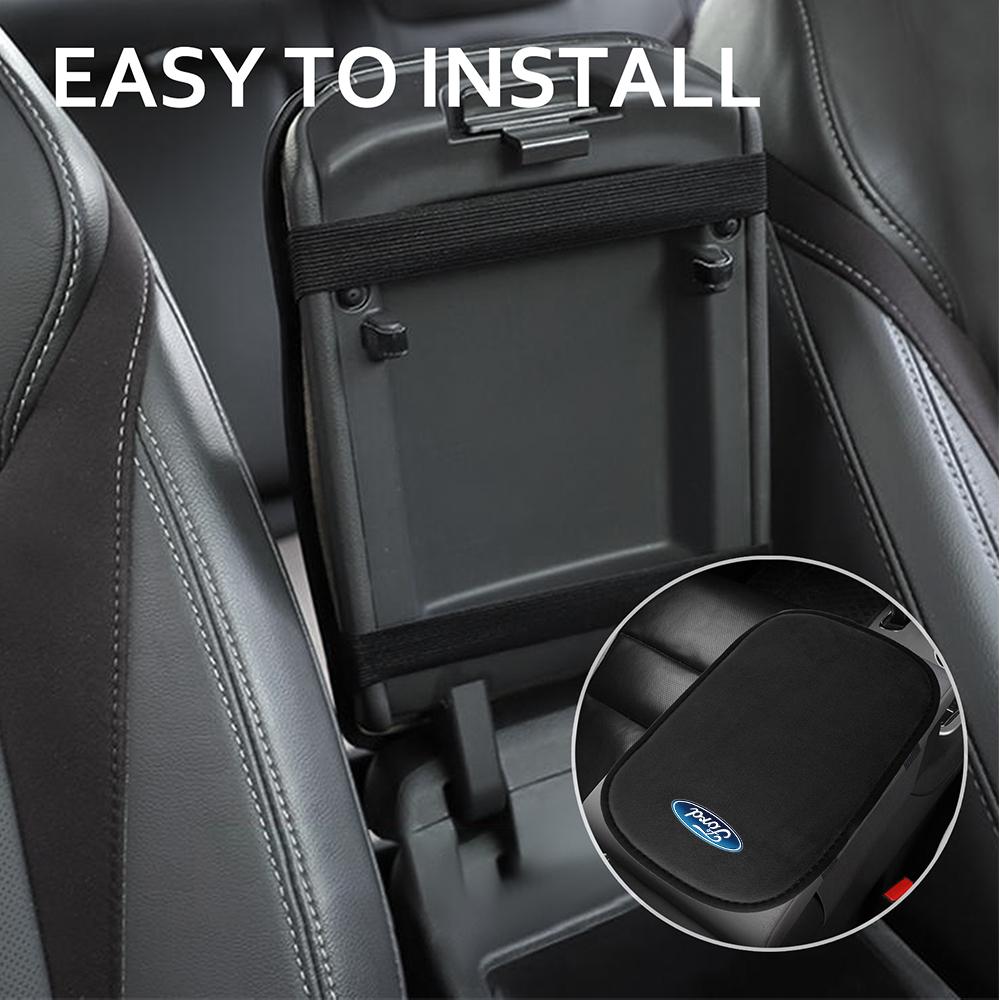 CLVN6 Car Styling Center Console Cover Pad Armrest Pad Auto Interior Accessories For Ford Focus Mustang Ranger Mondeo Smax Fiesta ST