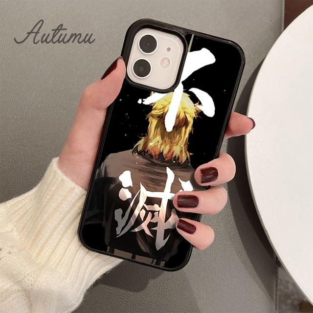 Чехол для телефона Rengoku Kyoujurou Demon Slayer для iPhone 11 12 13 14 Pro Max mini XR XS SE 2020 7 8 Plus Samsung S21 S22