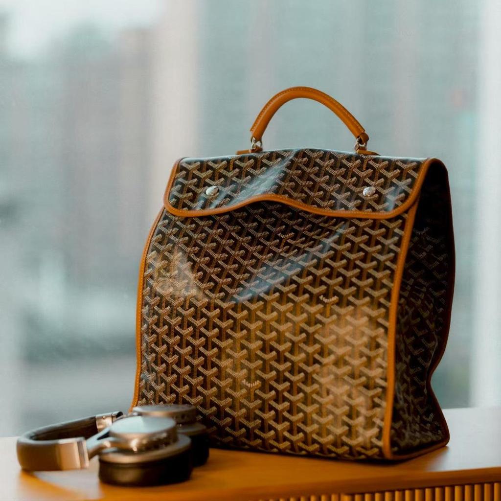 2025 Goya Houndstooth Large Capacity Unisex Commuter Backpack