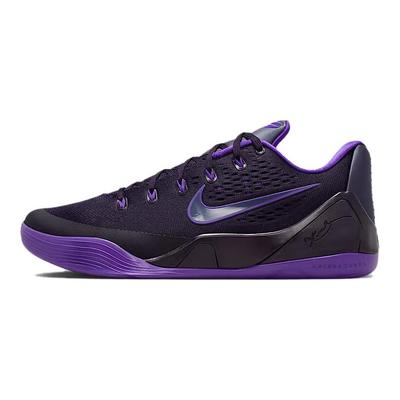 Kobe 9 Дышащие Амортизирующие Сцепление Низкие Баскетбольные Кроссовки Унисекс Фиолетовые IH1401-500