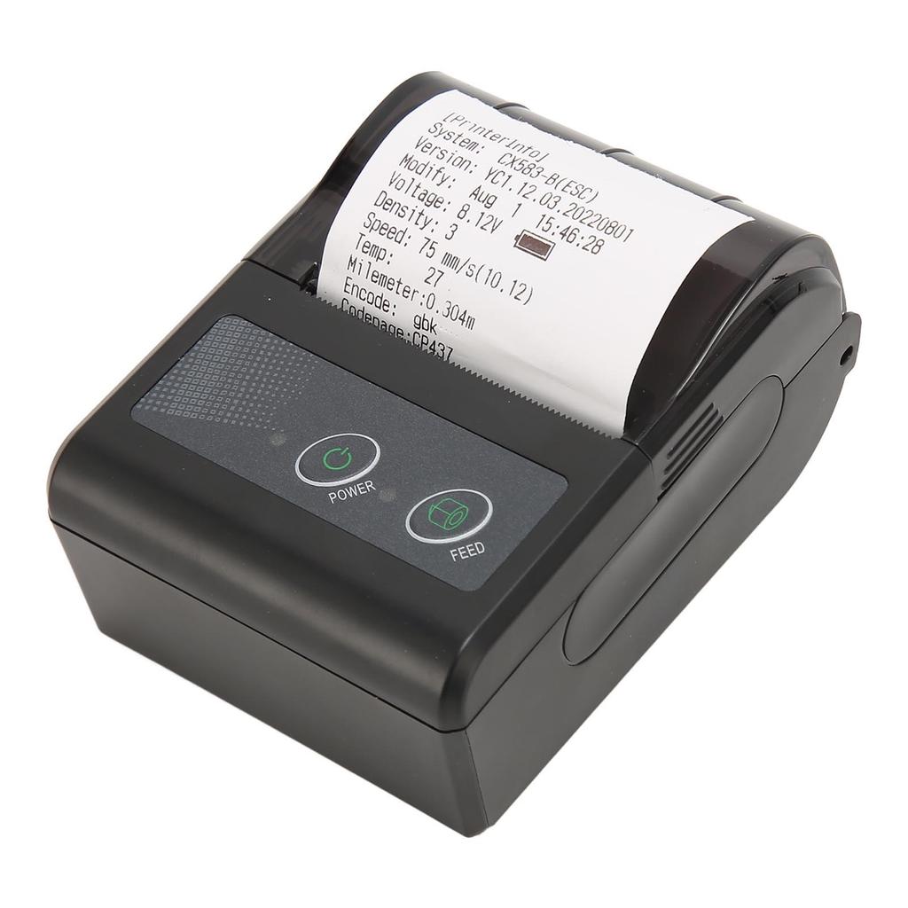 Bluetooth Receipt Printer Multipurpose Handheld Portable 58mm Mini Thermal POS Printer
