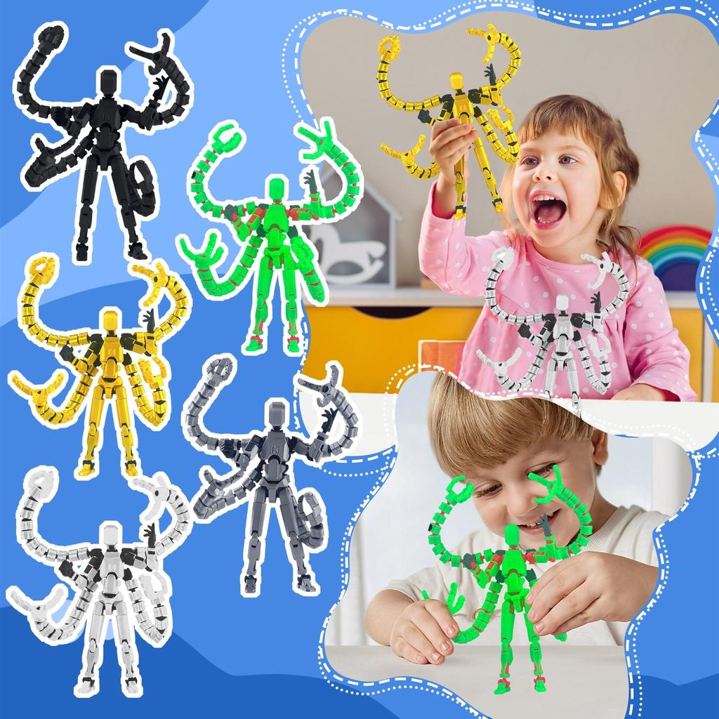 Совместная подвижная 3D-печатная кукла-игрушка, креативное декомпрессионное настольное украшение