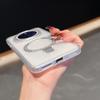 Совместим с Mate70 Pro, Премиальный матовый прозрачный противоударный чехол для телефона с интегрированной подставкой.