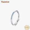 Tancise Classic 925 Sterling Silver Zircon Ring Ladies Jewelry Wedding Promise Party Gift