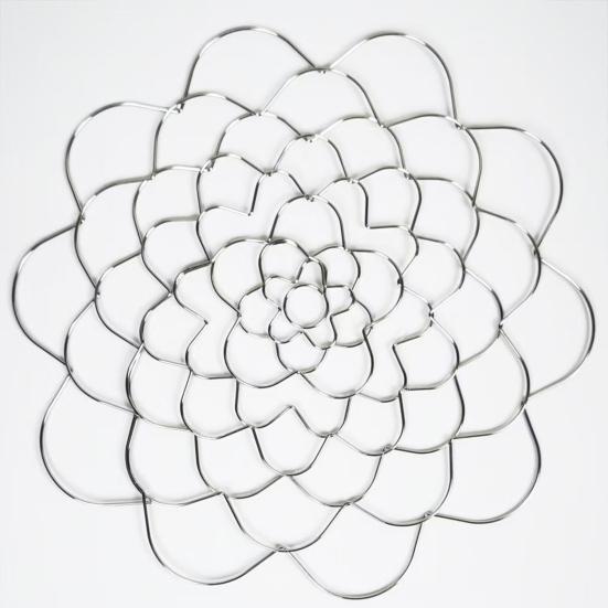 3 Pcs Stainless Steel Flower Grid 4/5/6 Inch Floral Arranging Tool Reusable Wire Flower Frog Grid for Easy Flower Arrangement