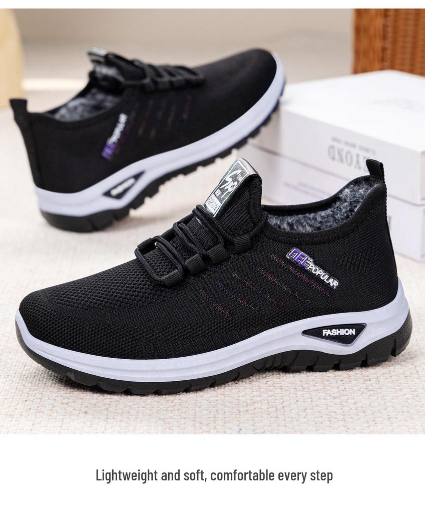 Women's Winter Lace-up Velvet Lined Cotton Boots - Non-slip, Warm, Comfortable