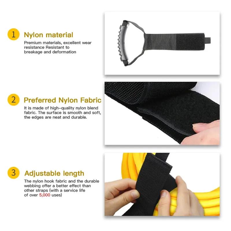 Heavy-Duty Extension Cord Organizer Multipurpose Storage Strap With Handle Fit Garages RV Boat Storage And Organization