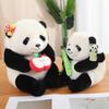 Новая плюшевая игрушка Yivongfang Little Panda Sweet Fruit Flower, рюкзак для куклы-гиганта в виде панды, подарок для девочки