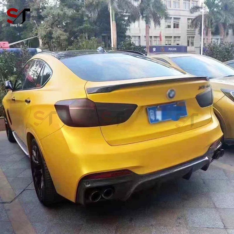 BMW X6 F16 Диффузор заднего бампера из углеродного волокна 3D стиль Комплект губ