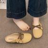 Baotou Half Slippers Women's Summer Wear New One-pedal Women's Shoes Half-support Single Shoes Flat Mary Jane Cool Slippers