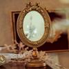 Европейское Винтажное Резное Настольное Зеркало для Макияжа Элегантная Рельефная Рамка для Фото Декоративное Зеркало для Макияжа Изысканные Декорации для Фото