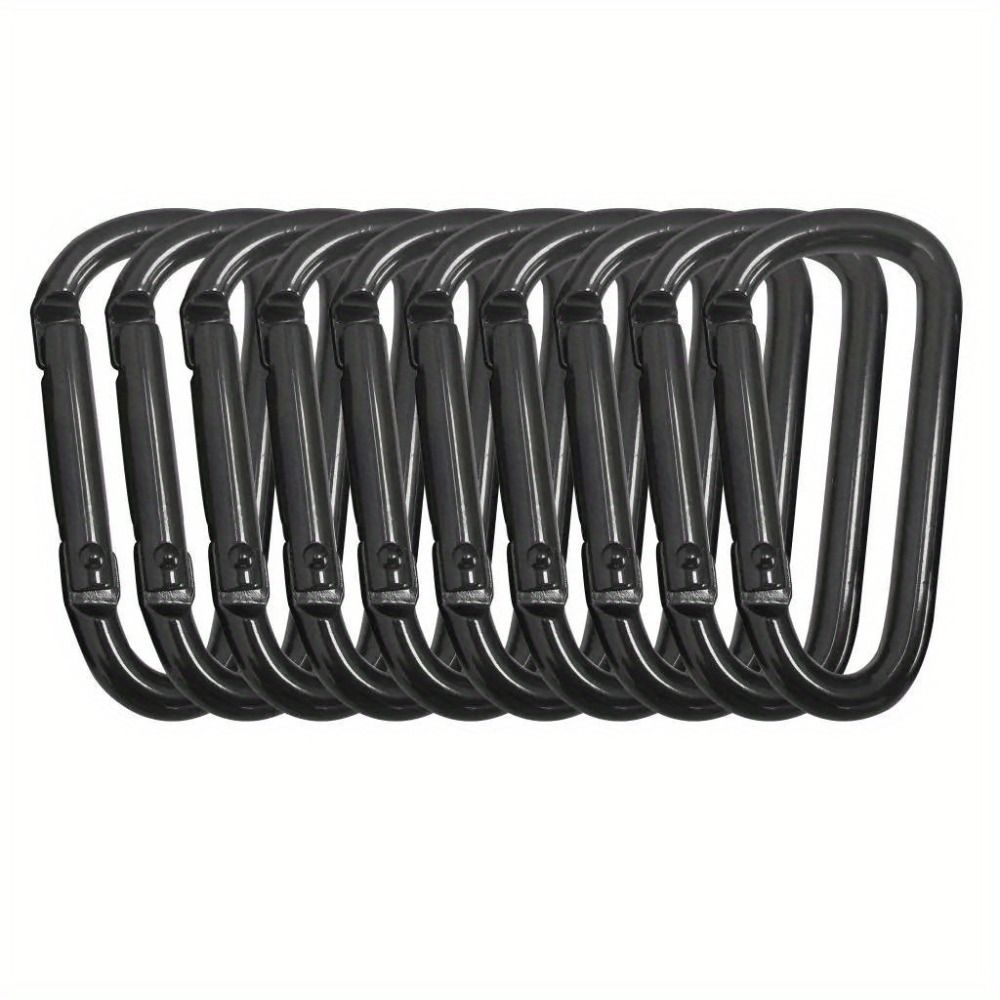 5pcs Aluminum Zinc Zinc Alloy D Type Carabiner Electrophoresis Outdoor Sports Buckle Fishing