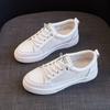 Leather Small White Shoes Women's Summer New All-match Mesh Breathable Casual Sports Shoes Flat White Shoes