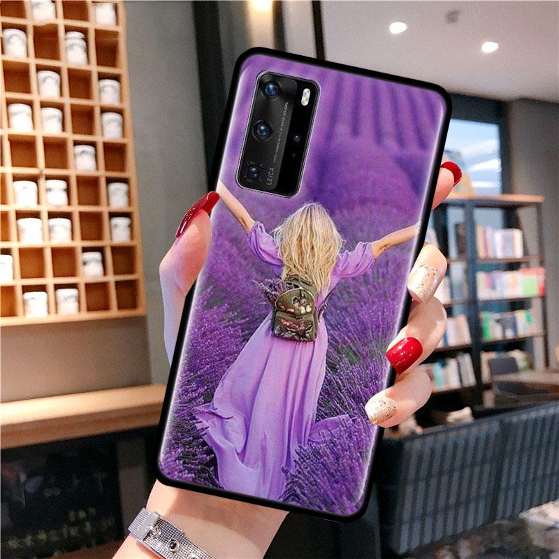 Лавандовый чехол для Samsung Galaxy A51 A71 M31 A41 A31 A11 A01 M51 M21 M11 M40, черный мягкий чехол для телефона Fundas