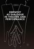 The Empathy As Dialogue In Theatre and Performance Book