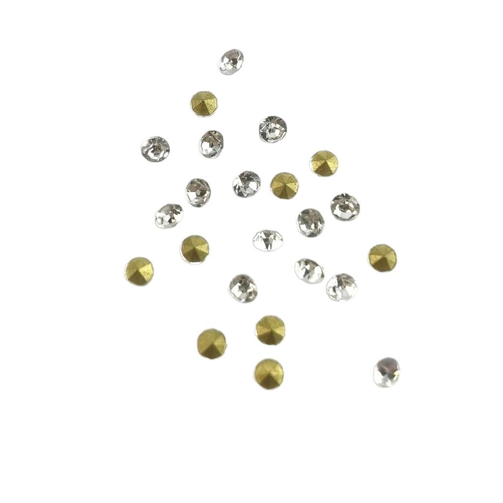 Белый стеклянный сверло-страз для нейл-арта, коронок, очков и DIY-аксессуаров для бижутерии