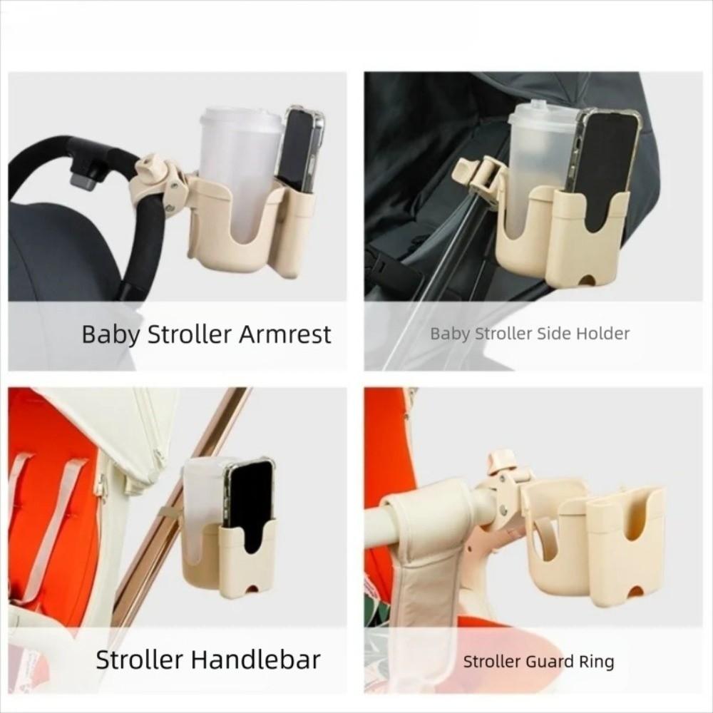 Plastic Pram Cup Holders Anti-Slip Mobile Phone Holders Durable Stroller Bottle Holder Outdoor