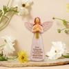Счастливого выхода на пенсию, фигурка ангела, держащего цветок, статуя ангела из смолы, украшение