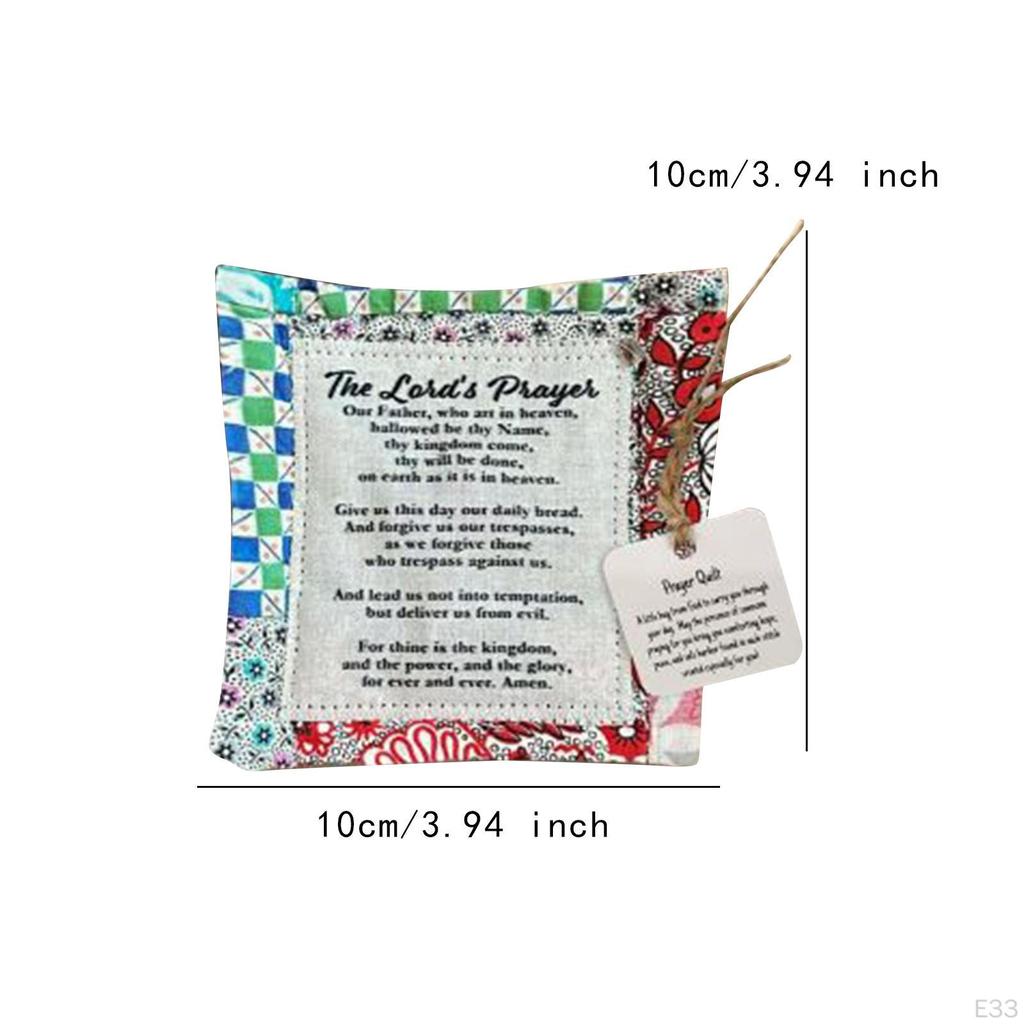 Cross Inside Prayer Quilt for Holiday Decor And Gift