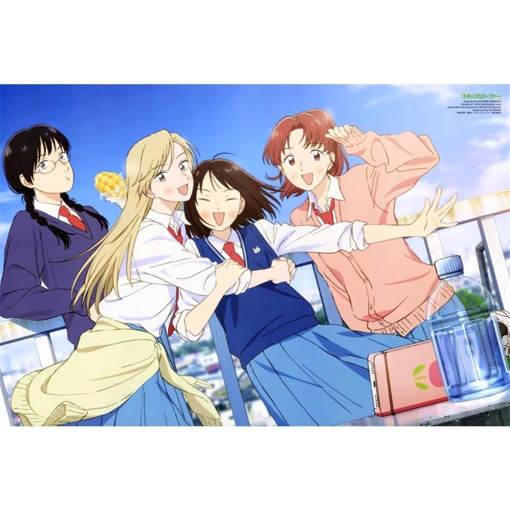 Эстетика Чистая Девушка Обложка Манги Поп Аниме Постер Холст Живопись Настенное Искусство Декор Комнаты Дома Общежития