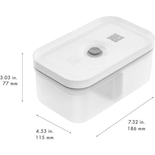 ZWILLING Fresh & Save Medium Airtight Food Storage Containers with Lids, Meal Prep Containers, Plastic, BPA-Free, Gray