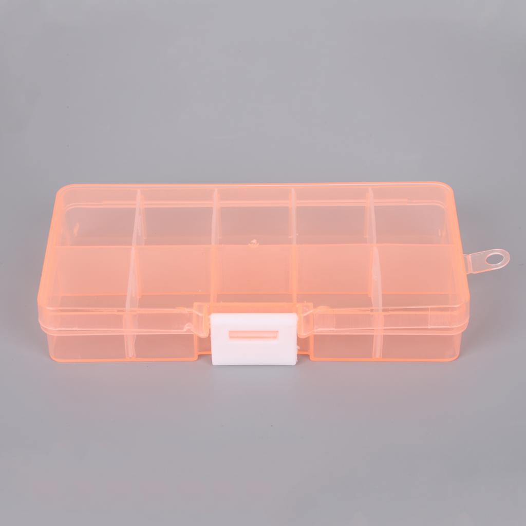 Adjustable Slots Plastic Jewelry Box Storage Case Craft Jewelry Organizer Beads Earrings Rings Gift Boxes Small Carton Packing