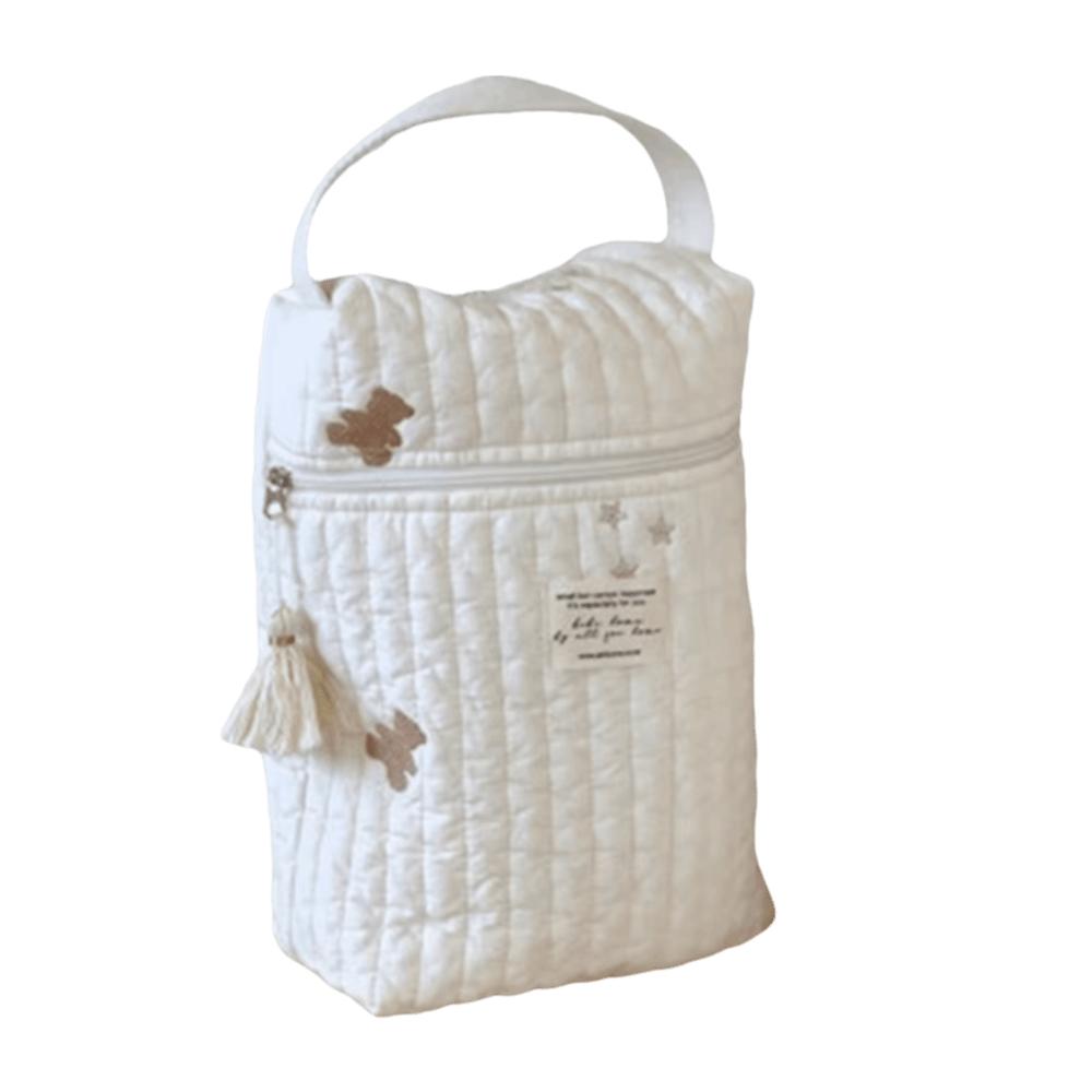 Quilted Baby Diaper Bag Large Capacity Embroidery Mommy Bag Handbags Diaper Organizer  Newborn