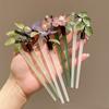 Hair Sticks for Buns U Shape Hairpin Flower Hanfu Headwear Chinese Style Hair Stick  Cheongsam