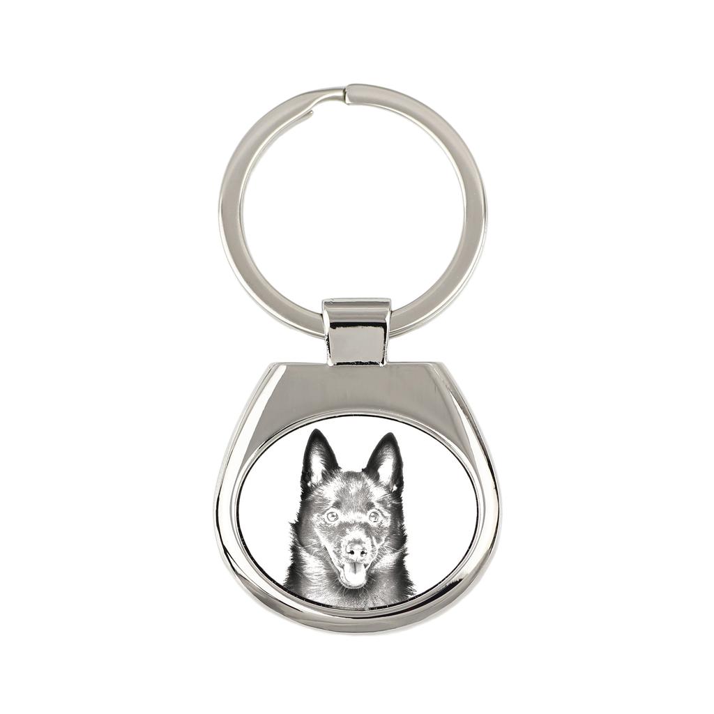 Schipperke, Little Black Devil, Little Captain - Keychain with a Dog, Keychain with a Print, Personalized Pendant from the Art-Dog Brand
