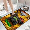 Custom Name Monster Truck Adventure Night Carpet Rug Customizable Soft Washable Anti-Slip Home Living Room Sofa Mats Personalized Rug. 0909402