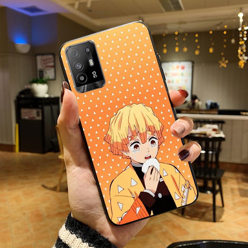 Чехол для телефона Anime Demon Slayer Kimetsu Kamado для OPPO A54 A74 A94 A53S A9 A5 A15 A16 A91 A96 A76 Reno8 8Pro Reno2 Z