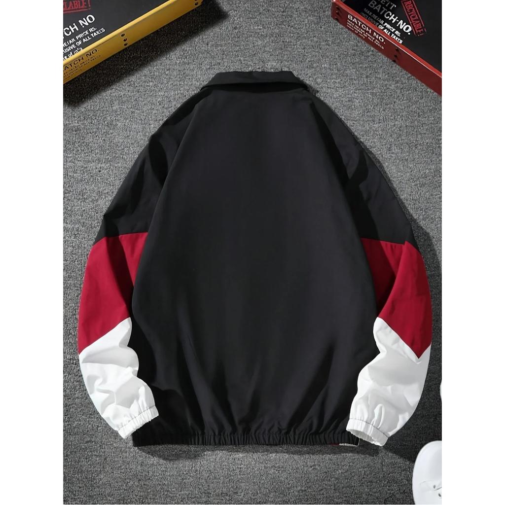 Мужская куртка с цветными блоками, Легкая, Повседневная, Для путешествий, Ветрозащитная и износостойкая, Высококачественная ткань, Подарок бойфренду