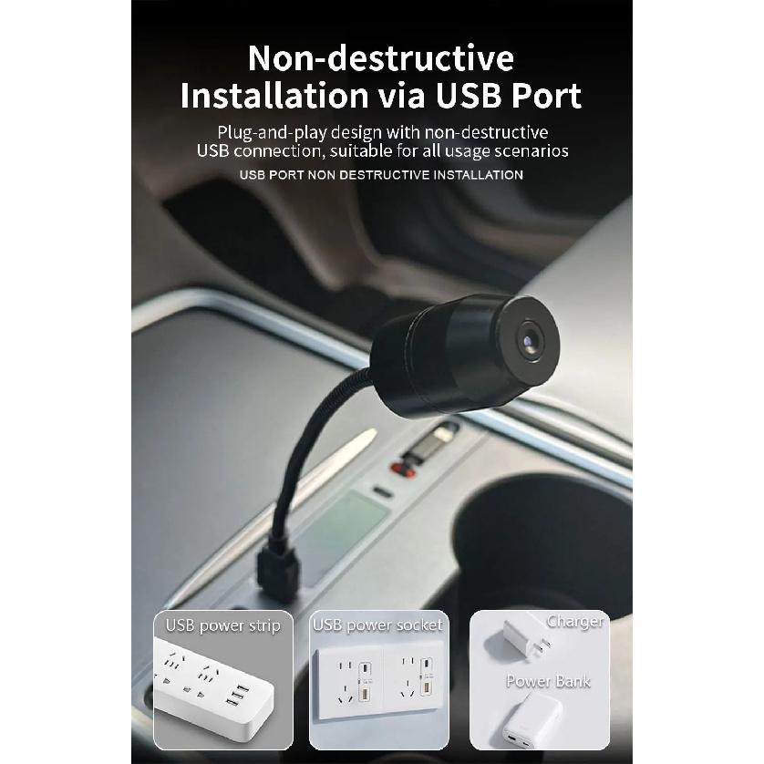 Car Interior Roof Star Light LED Starry Atmosphere USB Projector Decoration Night Party Light Decor Romantic Saturn Galaxy Light