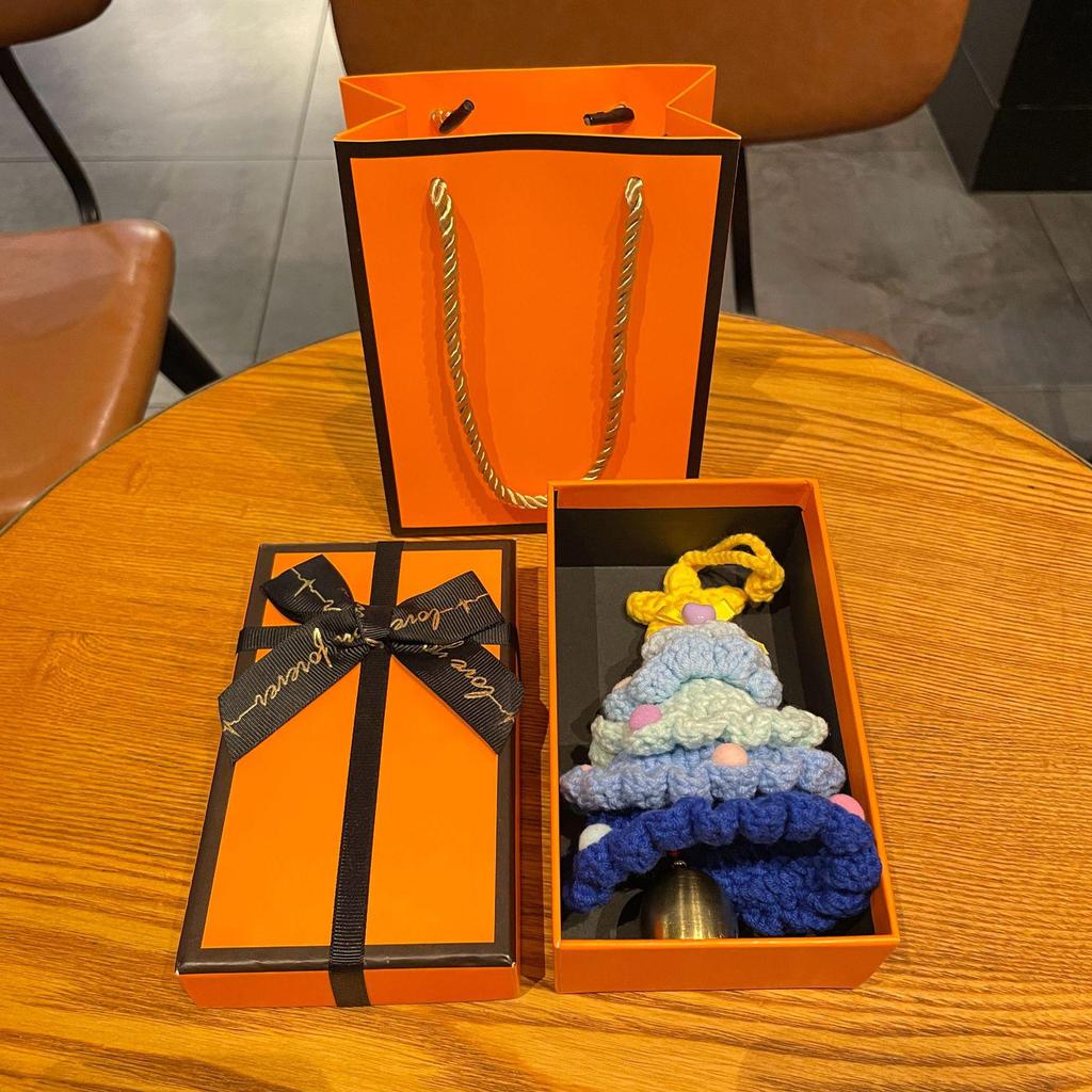 Международная пряжа Крючком Мини Рождественская елка Украшение для автомобиля Подарок