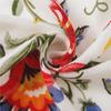 Ethnic Style Colorful Floral Print Summer Shawl – Versatile Cotton & Linen Silk Scarf for Women