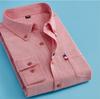 Мужская рубашка-оксфорд, повседневная деловая рубашка с длинным рукавом, облегающие мужские рубашки M-5XL, однотонные однотонные рубашки