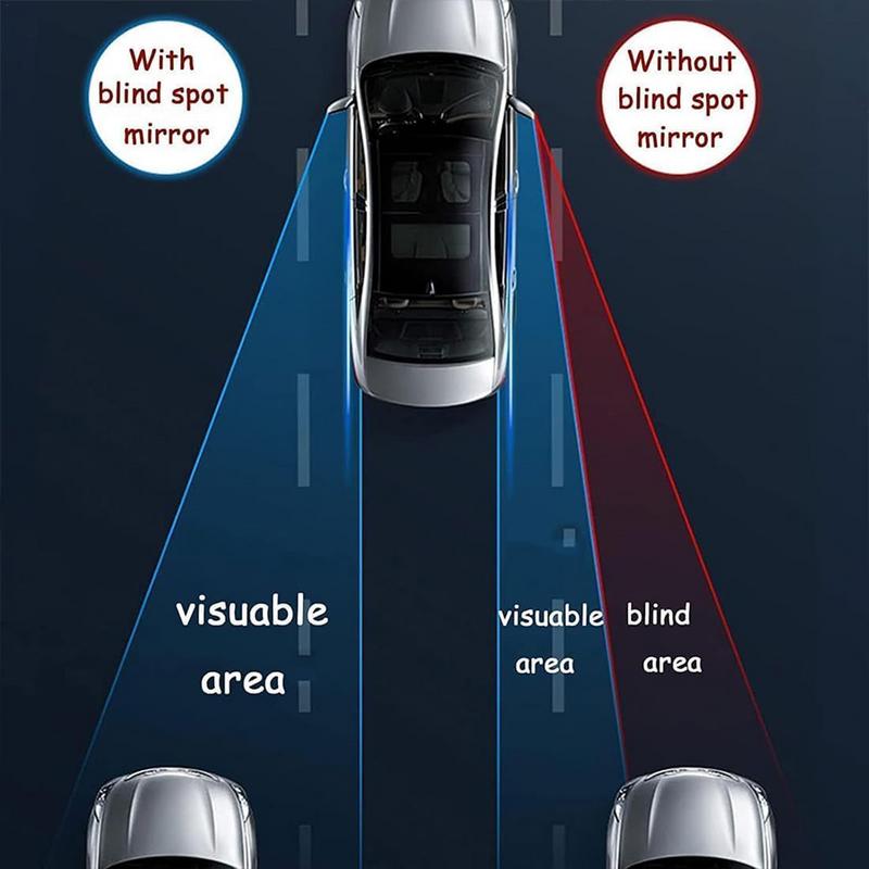 Слепое автомобильное зеркало заднего вида, 2 шт., присоска, выпуклое зеркало заднего вида, 360 градусов, широкоугольное, для заднего хода, вспомогательное слепое зеркало заднего вида