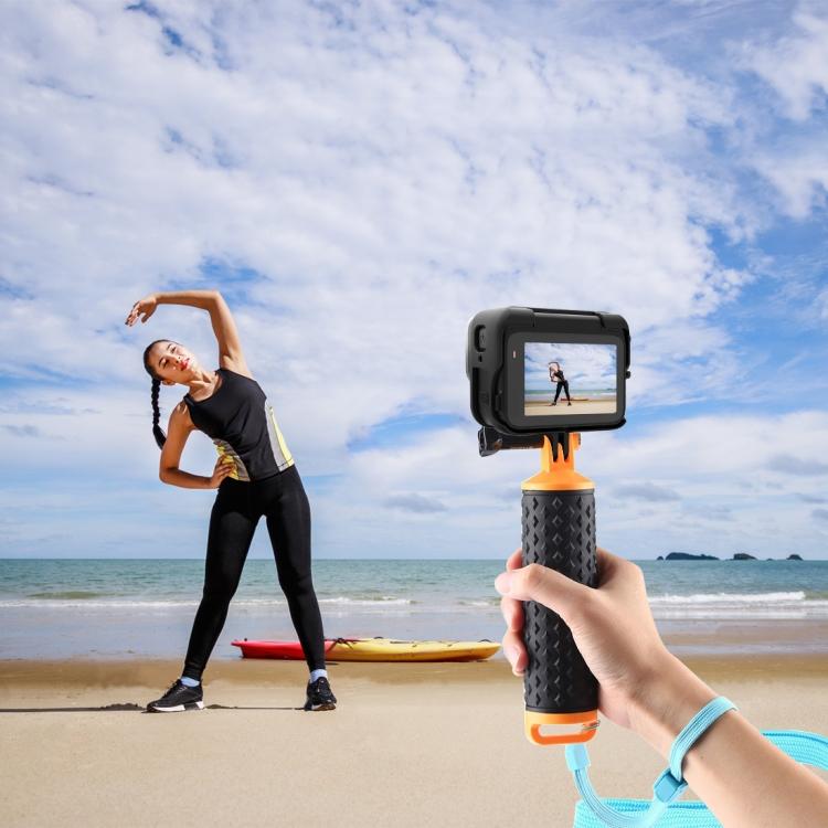 Для Insta360 Ace Pro PULUZ Пластиковая рамка-адаптер расширения с основанием для холодного башмака (черный)
