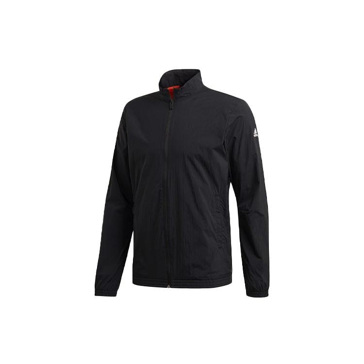 adidas Тканая спортивная куртка с воротником-стойкой мужская черная FL3902
