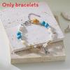 Shell Fish Tail Pendant Bracelets With Crystalline Beads For Women And Men