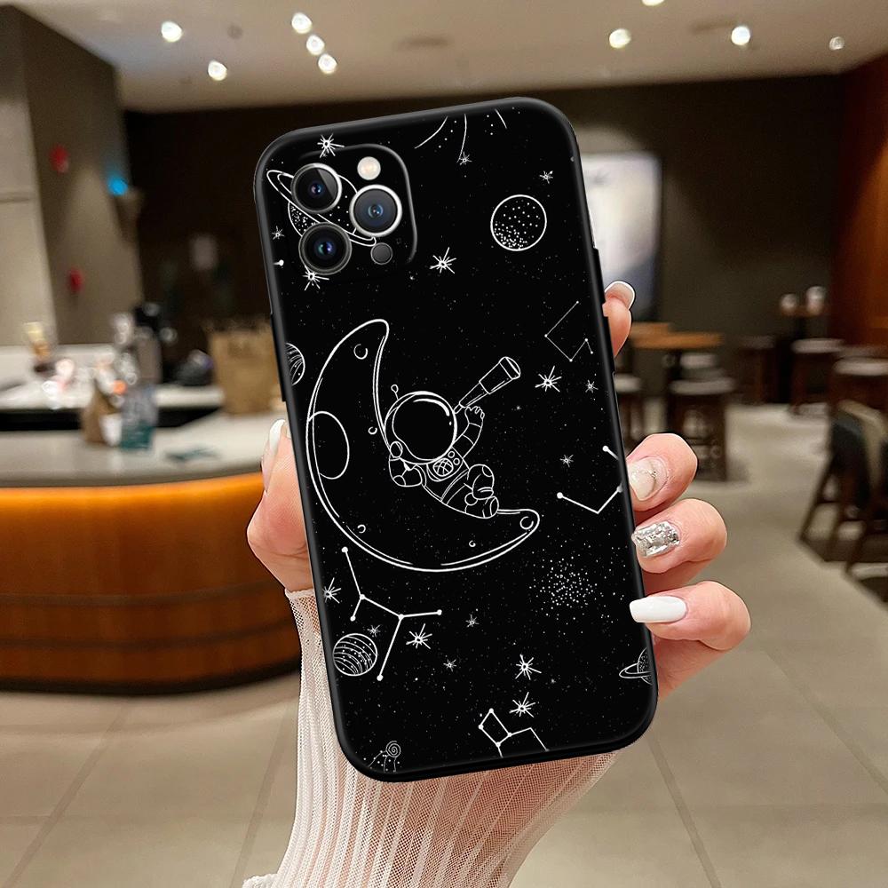RA4 Astronaut Space Moon Alien New High-End Shell Phone Case for Redmi Note 10 11 12 Pro Max 10S 10C 10T 11A 11S 12S 12C